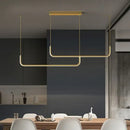 Modern Minimalist Kitchen Island Lighting - Black & Gold Options in a stylish kitchen setting.