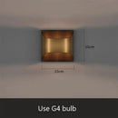 Exquisite Lobby Copper Luxury Wall Lamp! dimensions of 10cm x 10cm and recommended G4 bulb for optimal lighting.