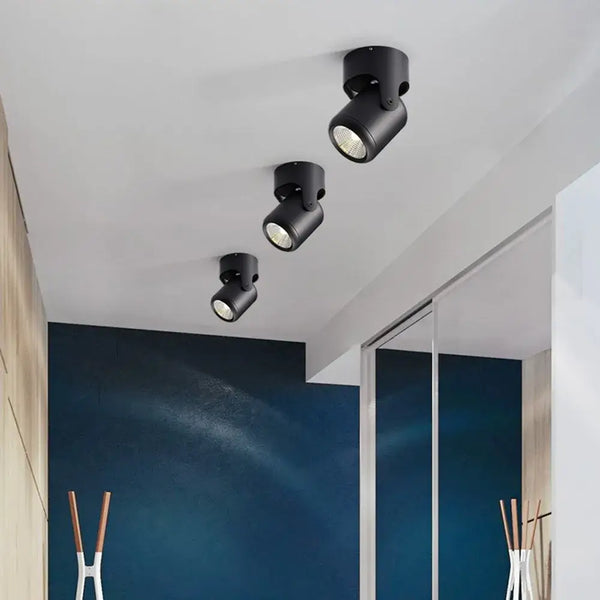 Modern Kitchen Ceiling Lights with adjustable LED downlights on a stylish ceiling.
