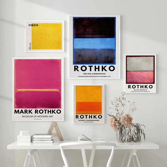 Posters, Prints, & Visual Artwork, , Posters, Prints, & Visual Artwork, Mark Rothko Retrospective Posters from Various Museums