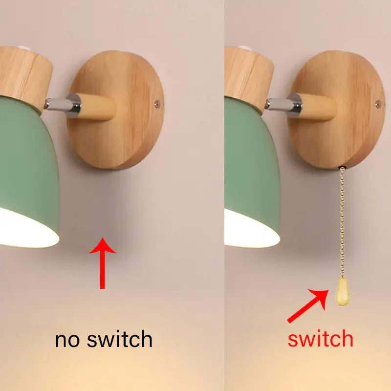 Image showing Modern Sconce With Switch illustrating switch on and off options for easy operation.