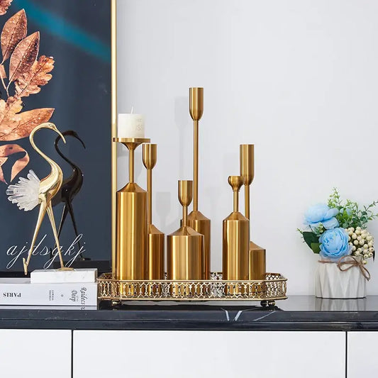 Gold Candle Holders - Modern & Classic Decor
