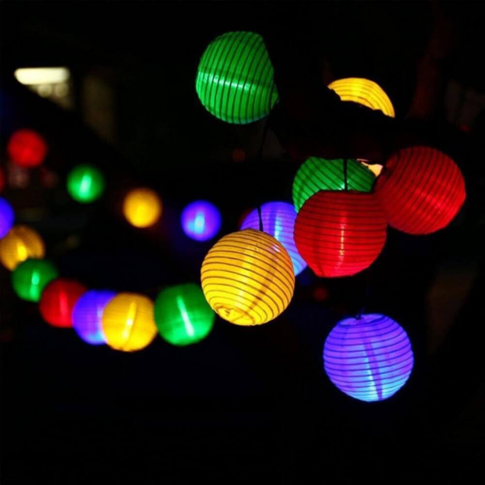 Lighting, , Lighting, Outdoor Rice Paper Festoon Lights Garland