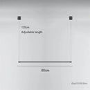 Super Simple Line Lighting | Modern LED Pendant Lamp dimensions showing 120cm adjustable height and 80cm width.
