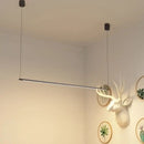 Super Simple Linear Lighting in modern decor with minimalistic design and wall art accent.