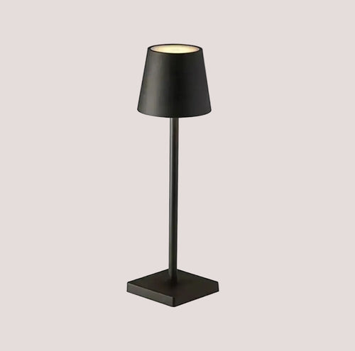 LED Rechargeable Modern Touch Desk Lamp with a sleek black design and touch control feature.
