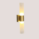 Large Modern LED Wall Lamp (42cm) with gold finish and acrylic shades, perfect for stylish lighting.