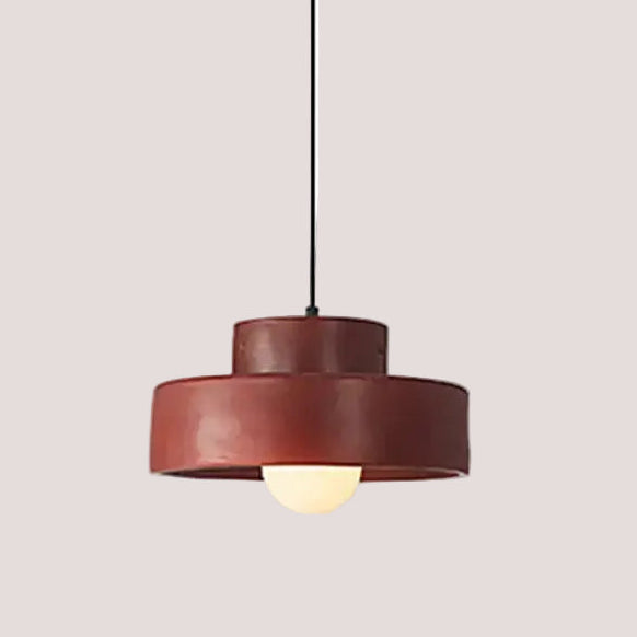 Illuminate Your Space with the Minimalist Nordic Resin Pendant Light hanging lamp in a modern design.