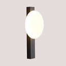 Minimalist Nordic Wall Lamp with Frosted White Ball illuminating a modern interior with sleek design.
