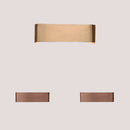 Modern Brushed Gold & Coffee LED Wall Lamp – Sleek Indoor Accent Lighting in brushed finishes.