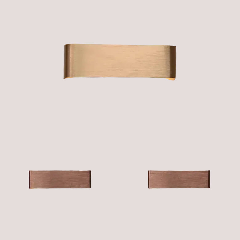 Modern Brushed Gold & Coffee LED Wall Lamp – Sleek Indoor Accent Lighting featuring a stylish gold and coffee design.