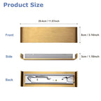 Modern Brushed Gold & Coffee LED Wall Lamp