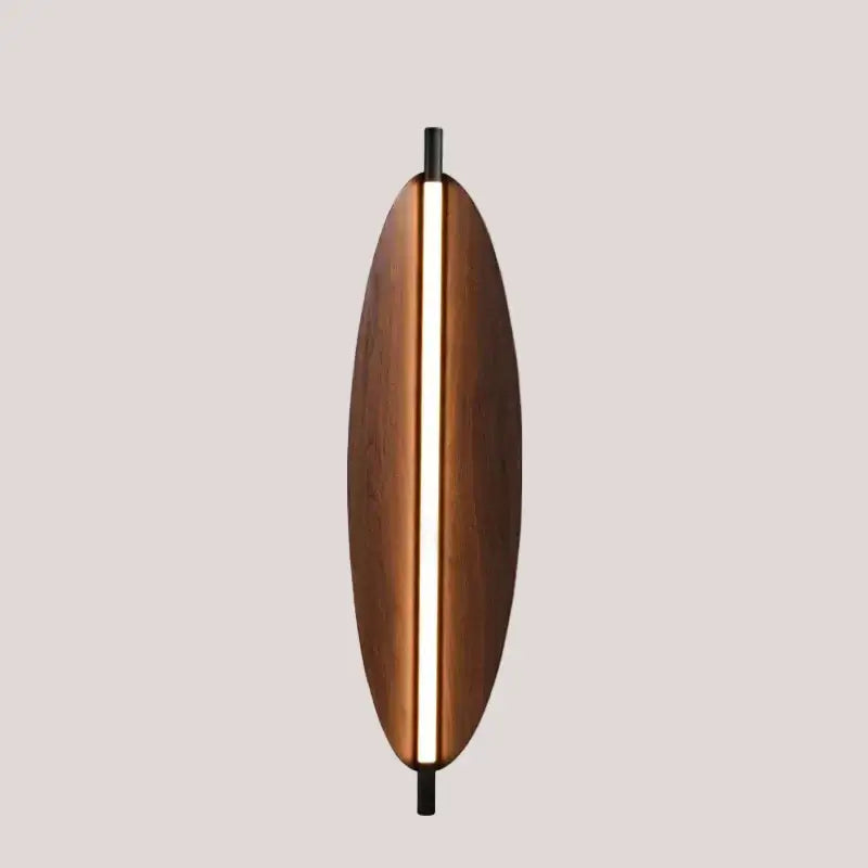 Modern Brown Leaf Wall Light – Sculptural LED Wall Sconce in Metal, elegant wall fixture for contemporary home.