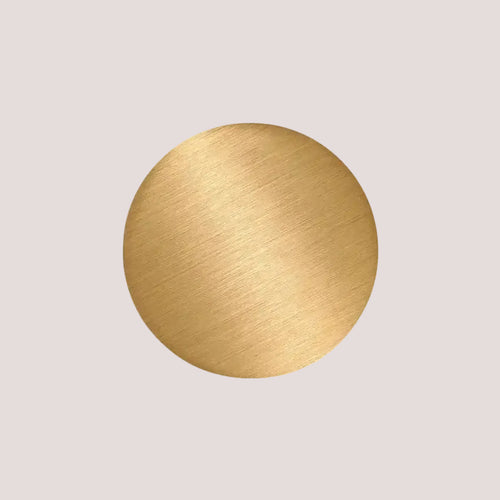 Wall Lamp: Modern Copper Round - round copper lamp design with a brushed finish