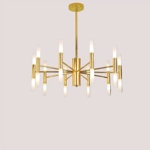 Modern Gold LED Chandelier – 20-Head G4 Luxury Ceiling Light for Living Room & Hotel Lobby
