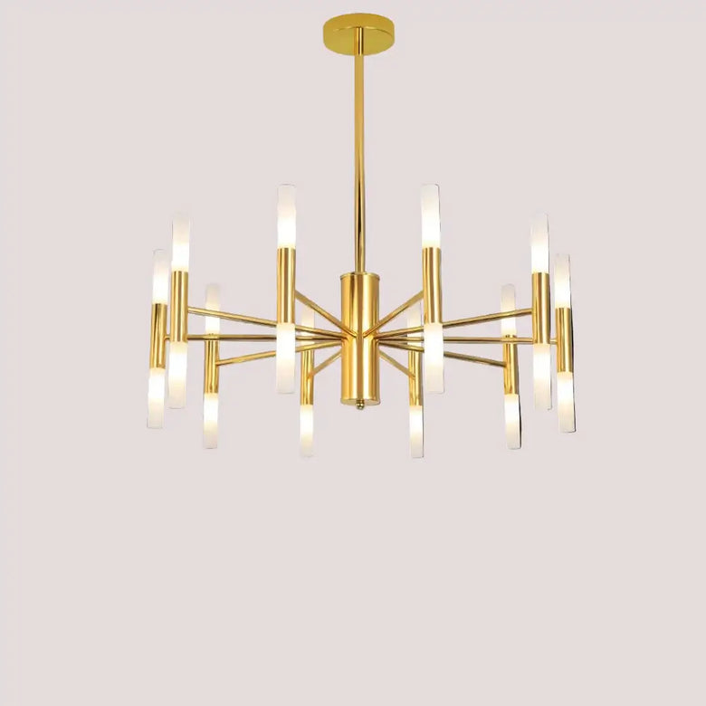 Modern Gold LED Chandelier – 20-Head G4 Luxury Ceiling Light for Living Room & Hotel Lobby