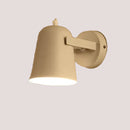 Nordic Bell Bedside Wall Lamp in stylish white color showcasing adjustable shade design.