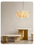 Natural Fiber Off-White Pendant Light