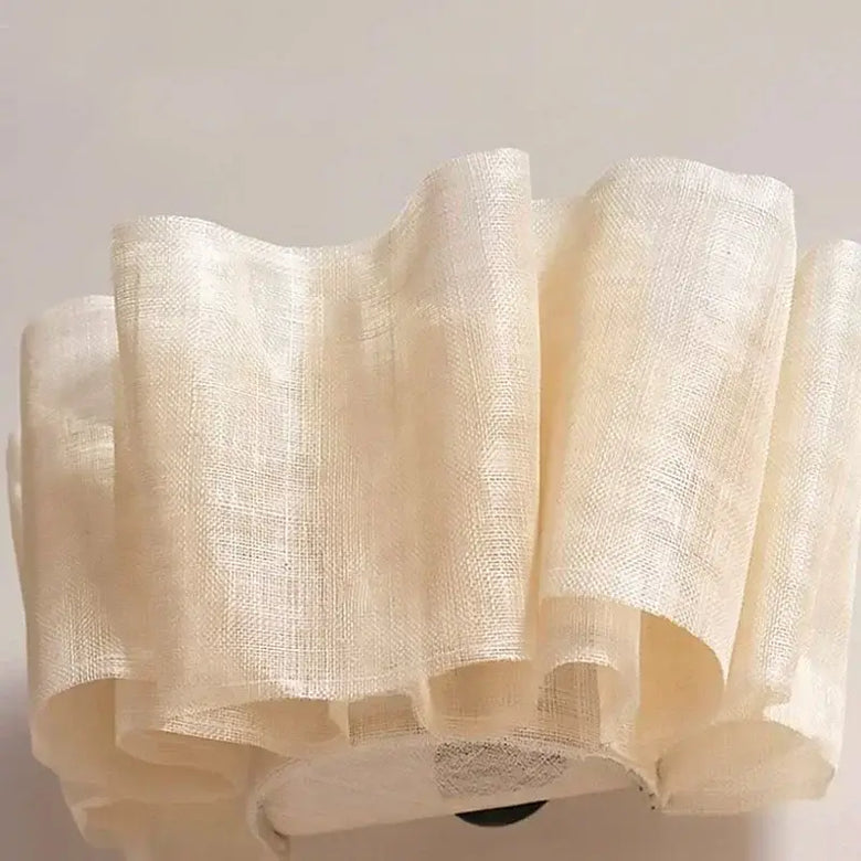 Off-White Pendant Light made from Natural Plant Fiber showcasing soft, organic texture and elegant design.