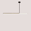 Retro 70s Neon Kitchen Island Pendant in Black or White, modern pendant light for kitchen islands and dining rooms