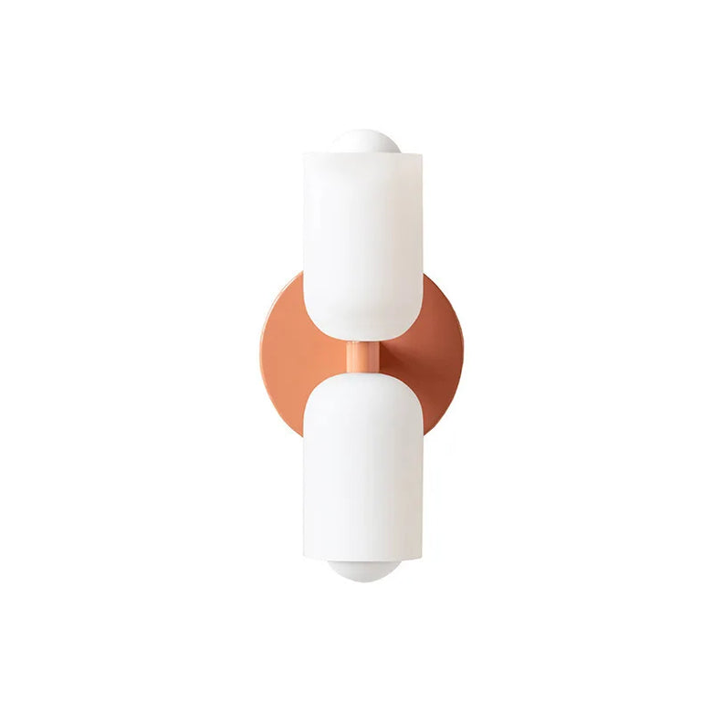 Modern Wall Lamp with Double Glass Head LED