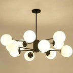 Elegant Mid-Century Pendant Light – 8 or 12 Heads