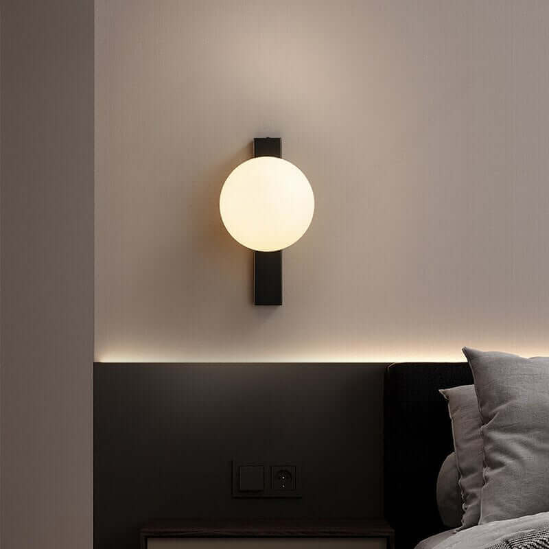 Wall Light Fixtures, Wall Light Fixtures, Wall Light Fixtures, Minimalist Nordic Wall Lamp with Frosted White Ball