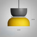 Customizable Modern Pendant Lights in yellow and black color combination, 22CM size for stylish home decor.