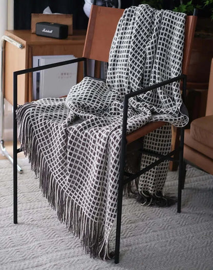 Blankets, Blankets, Blankets, Ultra Modern Throw Blanket with Tassel