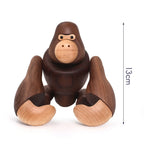 Exquisite Wooden King Kong Figures