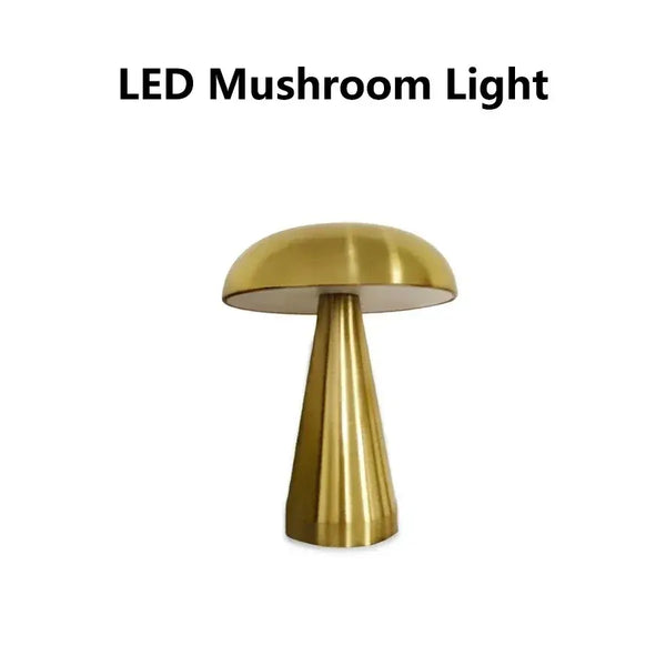 Touch Dimming Rechargeable USB Metallic Table Lamp in a stylish design with adjustable light settings.