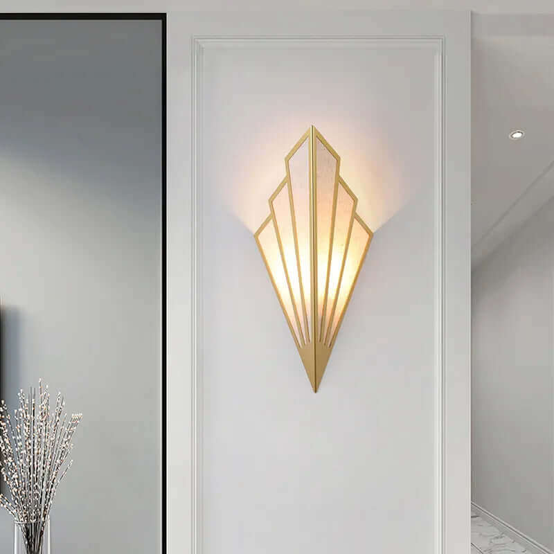 Wall Light Fixtures, Wall Light Fixtures, Wall Light Fixtures, Fan-shaped Art Deco Sconce