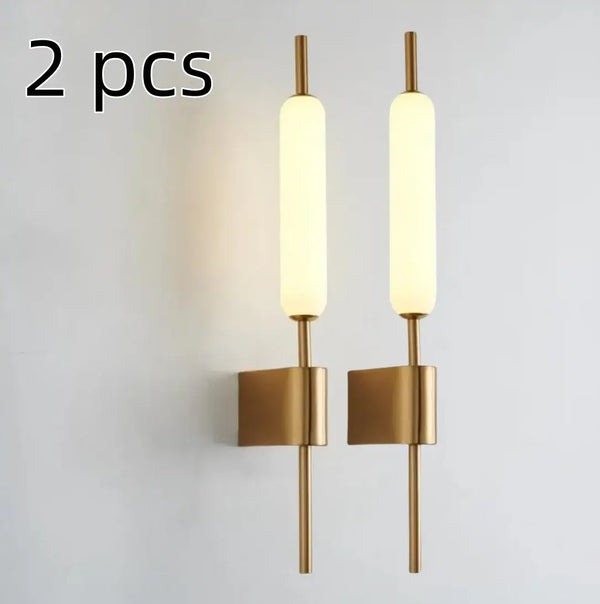 Lollipop Art Deco Wall Light Fixture - Set of 2 pcs in modern design with metal and acrylic, ideal for stylish interiors.