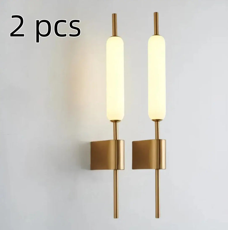 Lollipop Art Deco Wall Light Fixture - Set of 2 pcs in modern design with metal and acrylic, ideal for stylish interiors.