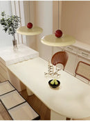 Modern Minimalist Pendant Lamp – Elegant Bedside & Dining Room Lighting showcased above a stylish dining table.