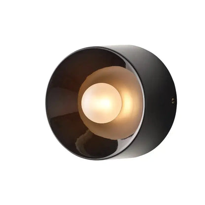 Bauhaus Round Metal Wall Lamp Paint Black/white 15cm/18cm Wall Light for Home Living Room Dining Room Bedroom LED Lighting.