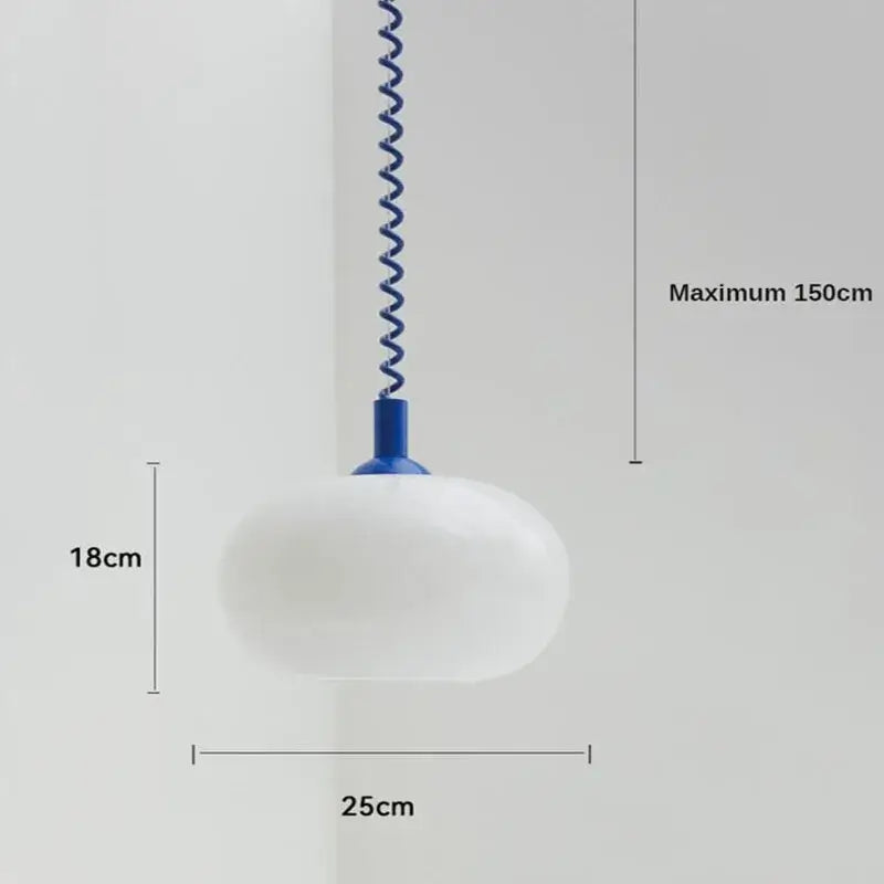 Bauhaus Glass Chandeliers - Bright Cord Elegance