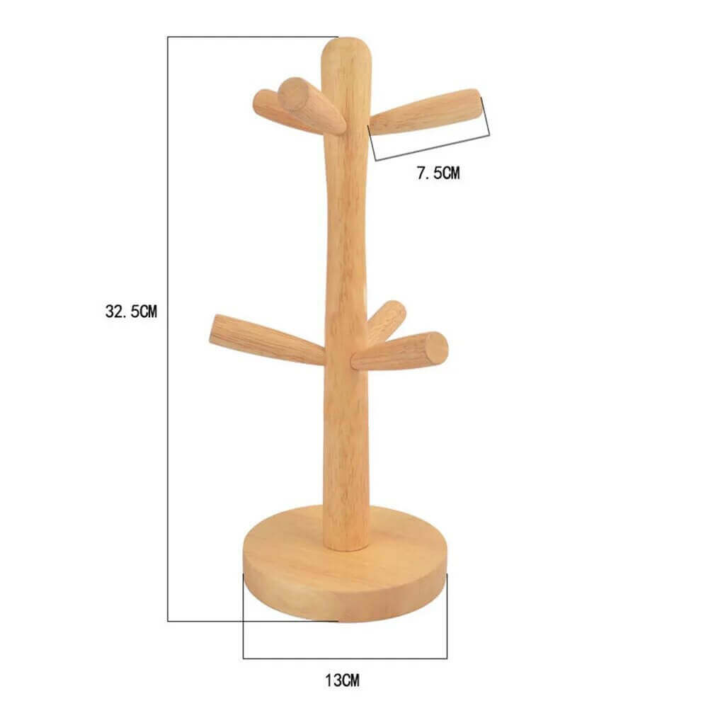 Kitchen Organizers, Kitchen Organizers, Kitchen Organizers, Sturdy Wooden Mug Hanging Display Rack: Mugs Tree in various shapes + colours