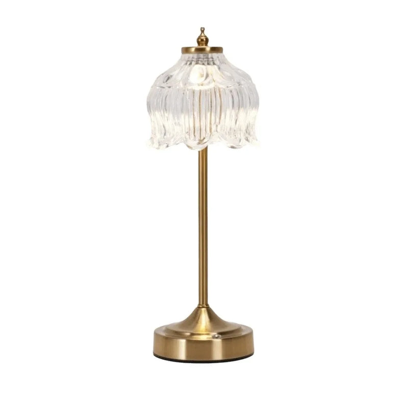 Art-Deco Glass Cordless Table Lamp: 8 styles