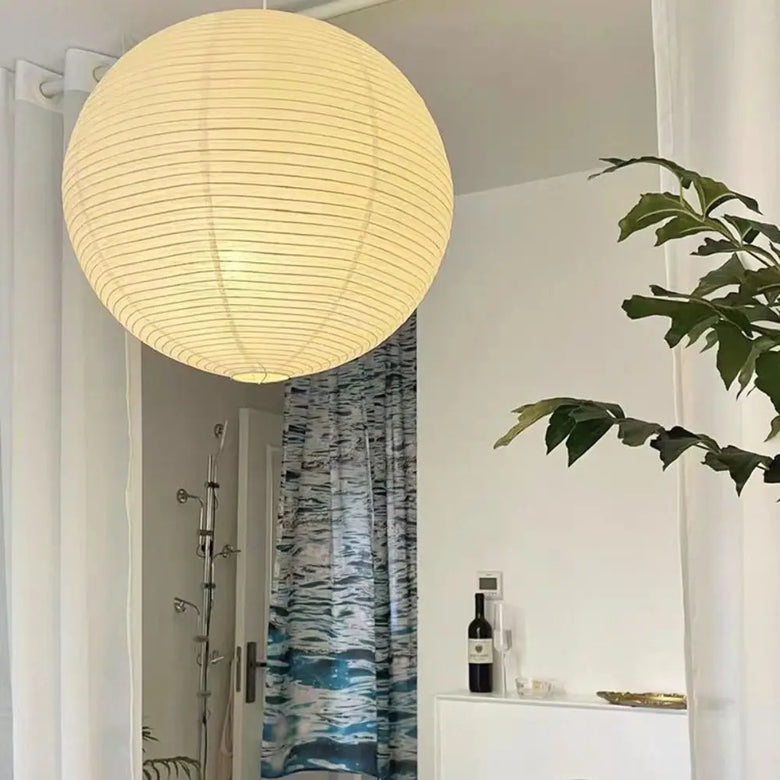 Lampes suspendues japonaises en papier de riz