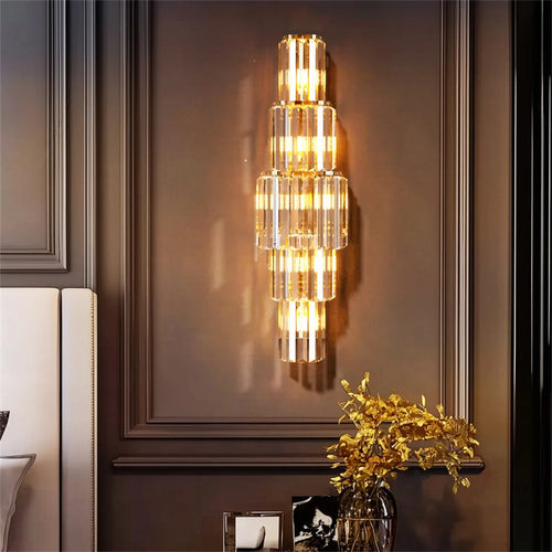 Luxurious Art-Deco Crystal Wall Light | 2 Styles