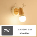 Wood and Frosted Glass Japanese Minimalist Sconces with warm light and unique design.