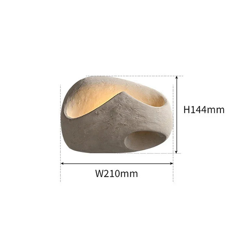 Organic Zen Stone LED Wall Light for Warm Ambient Glow