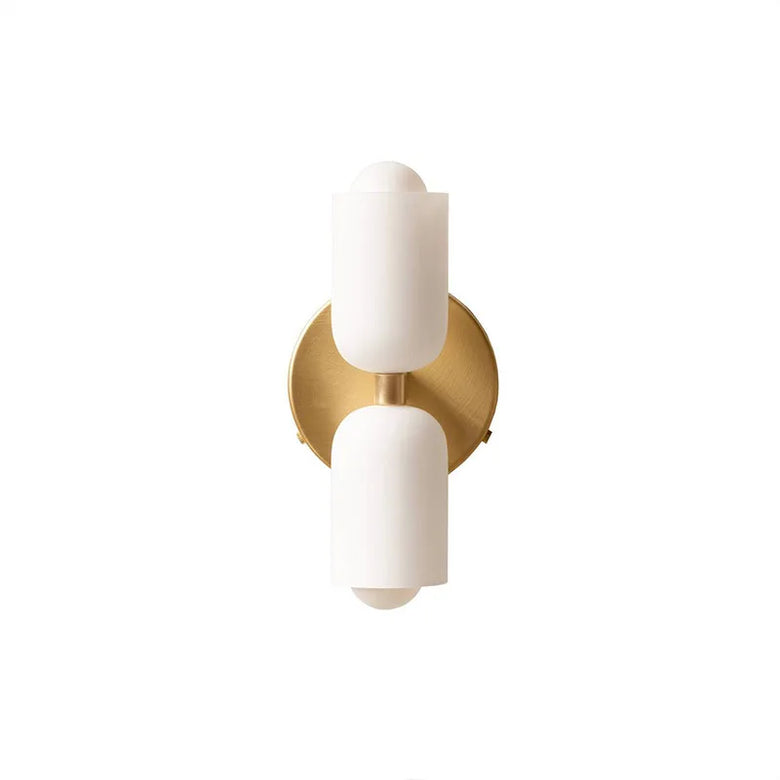 Modern Wall Lamp with Double Glass Head LED