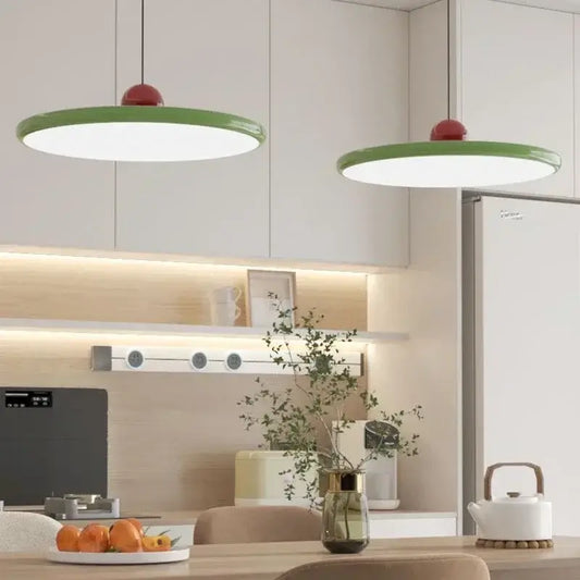 Modern Minimalist Pendant Lamp – Elegant Bedside & Dining Room Lighting in a stylish kitchen setting.