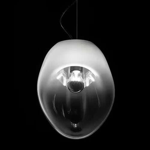 Modern Sculptural Glass Pendant Light with Organic Form