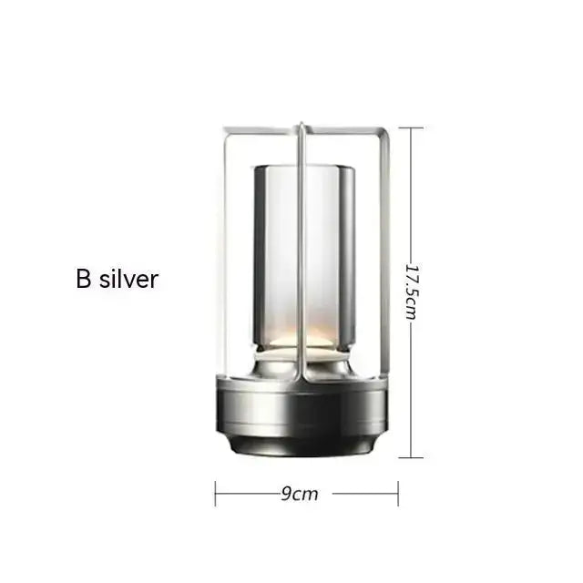 Minimalist Lantern or Disc Cordless Table Lamp – Rechargeable