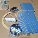 Nordic Retro Modern Wood Cage Pendant lighting components including wooden strips and base.