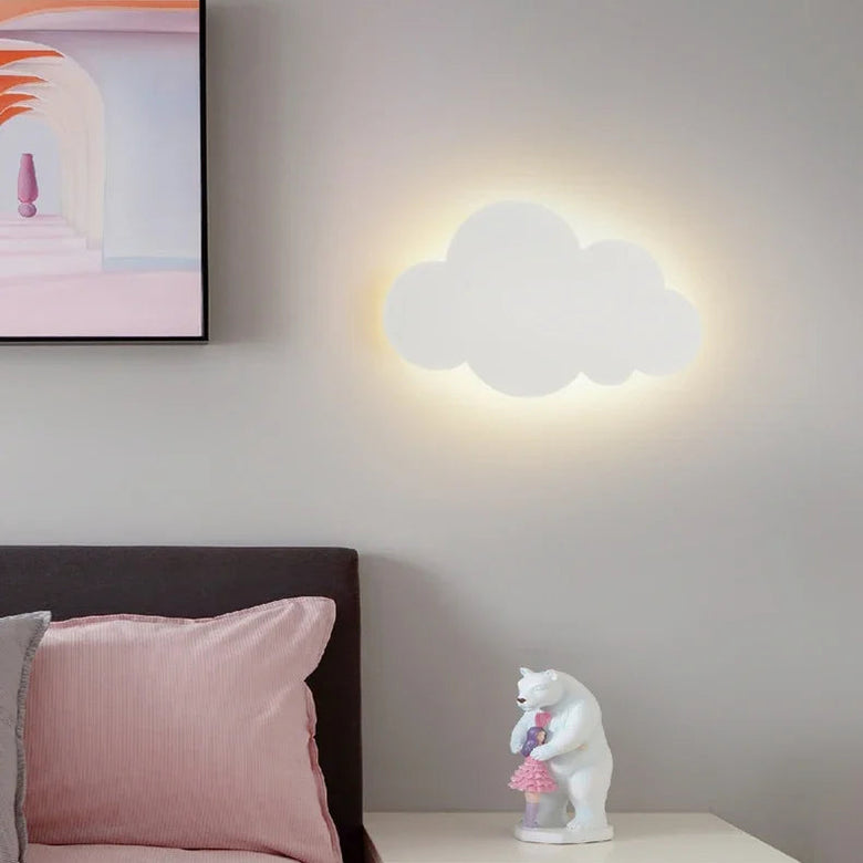 Cloud Wall Light with Pull Cord - Battery powered