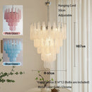 Vintage Drop Glass Chandelier with LED